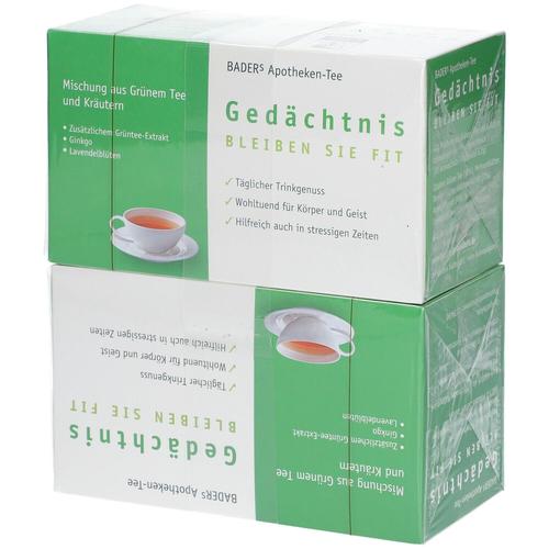 Baders Apotheken Tee Gedächtnis Maxipack Fbtl. 2x20 St Filterbeutel