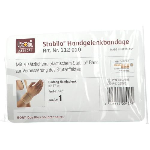 Bort Stabilo Handgelenkbandage Gr.1 haut 1 St Bandage(s)