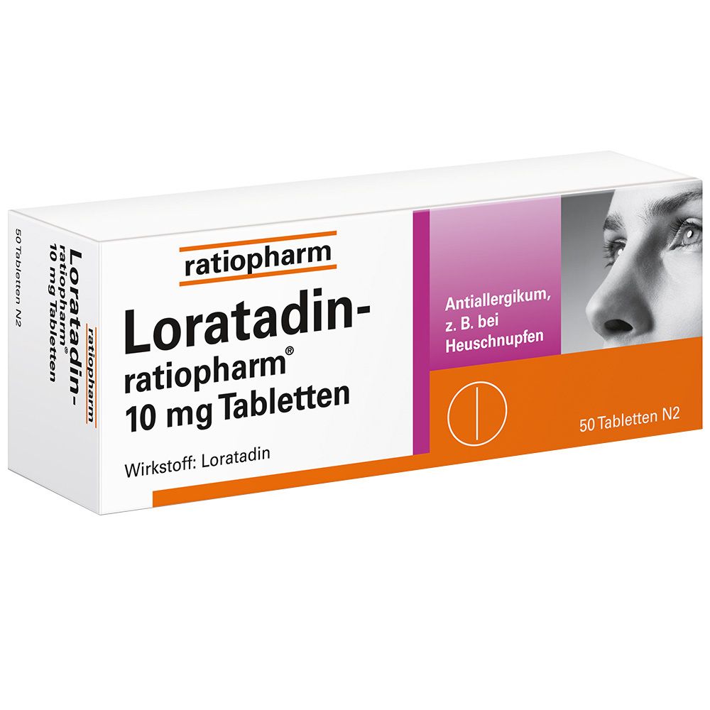 LORATADIN-ratiopharm 10 mg Tabletten 50 St