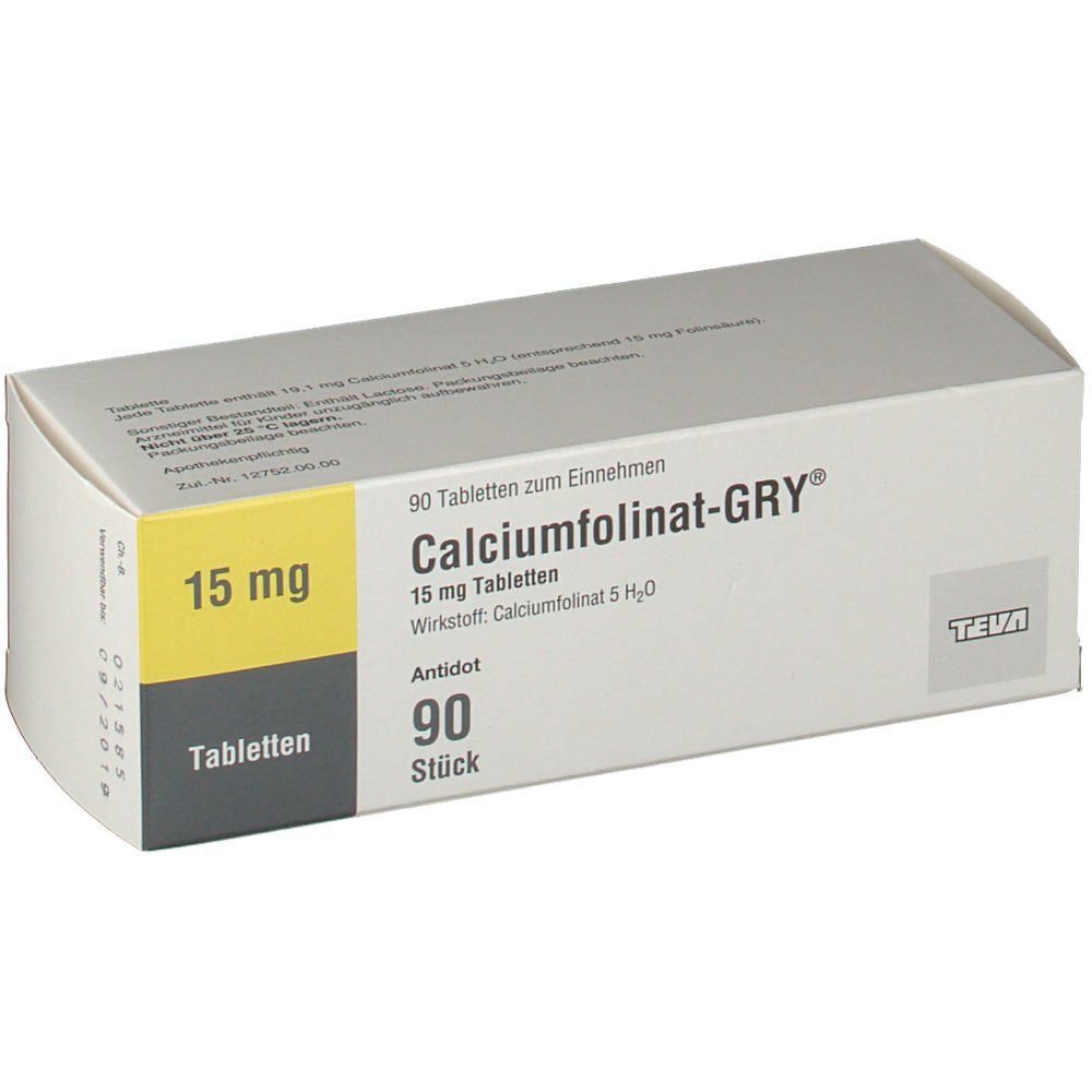 Calciumfolinat GRY 15 Tabletten 90 St Image