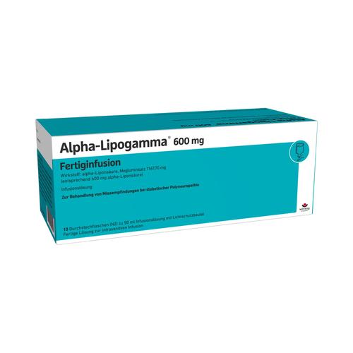 Alpha-Lipogamma 600 mg Fertiginfusion Dsfl. 10x50 ml Infusionslösung