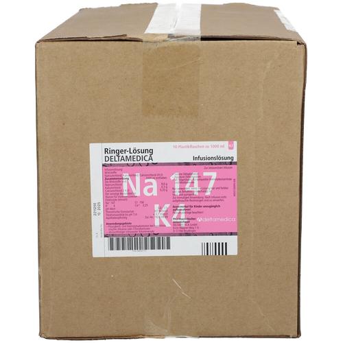 Ringer Lösung Deltamedica Plastik 10x1000 ml Infusionslösung