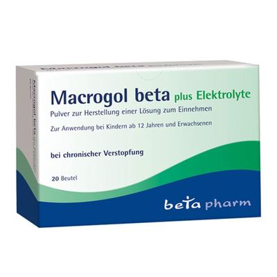 Macrogol beta plus Elektrolyte Plv.z.H.e.L.z.Einn. 20 St Pulver zur Herstellung einer Lösung zum Einnehmen Image