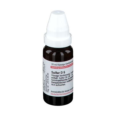 Sulfur D 6 Dilution 20 ml Image