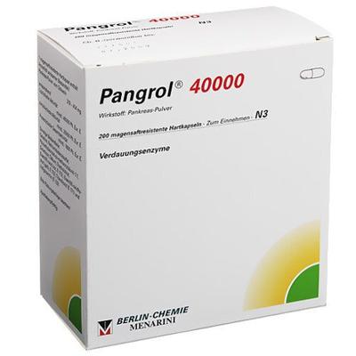 Pangrol 40.000 Hartkps.m.magensaftr.überz.Pell. 200 St Hartkapseln mit magensaftresistent überz. Pellets Image