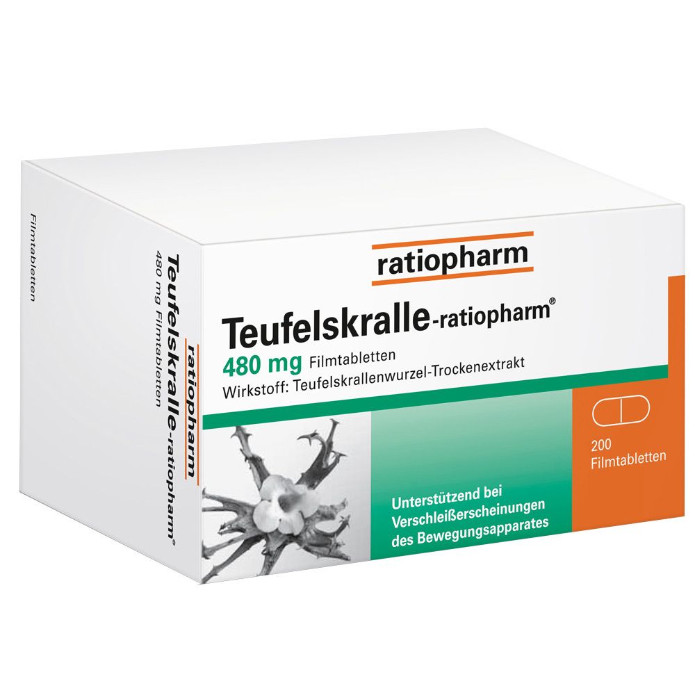 teufelskralle-ratiopharm 480 mg 200 st