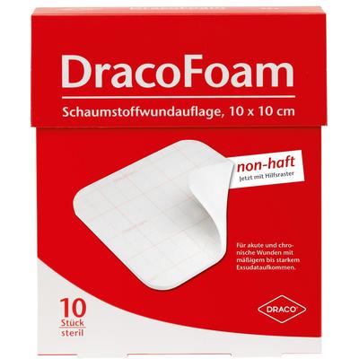 Dracofoam Schaumstoff Wundauflage 10x10 cm 10 St Verband Image