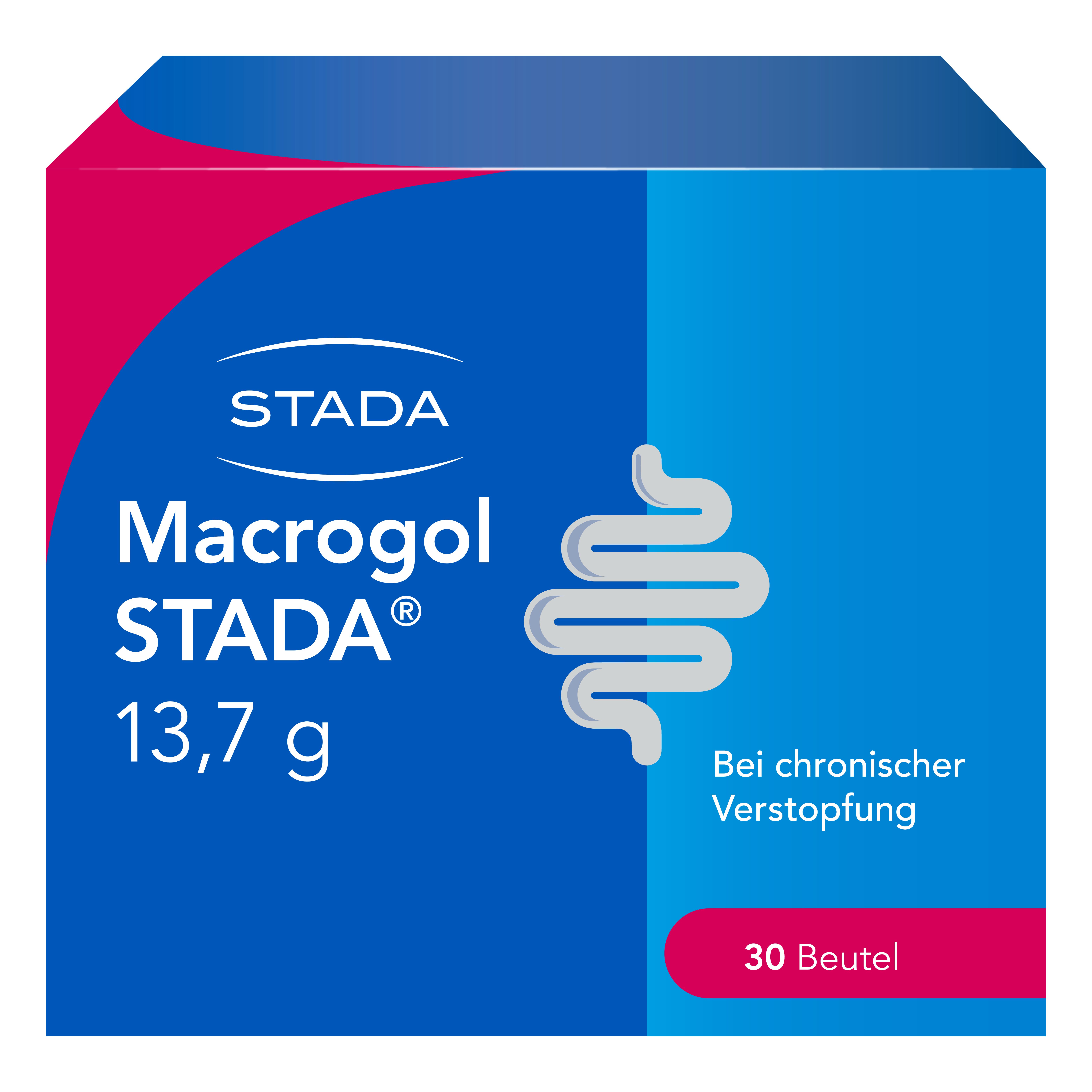 Macrogol Stada 13,7 g Plv.z.Her.e.Lsg.z.Einnehmen 30 St Pulver zur Herstellung einer Lösung zum Einnehmen