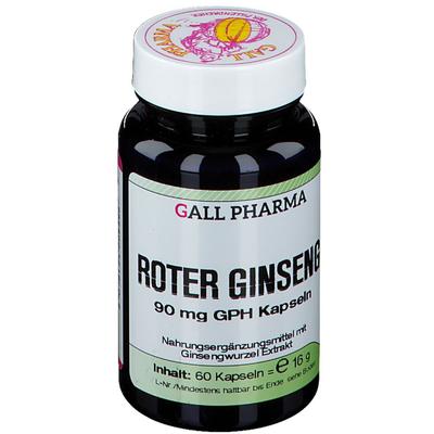 Roter Ginseng 90 mg GPH Kapseln 60 St Image