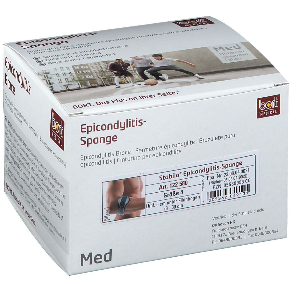Bort Stabilo Epicondylitis-Spange Gr.4 grau 1 St Bandage(s) Image