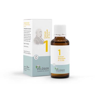 Biochemie Pflüger 1 Calcium fluoratum D 12 Tropfen 30 ml Image