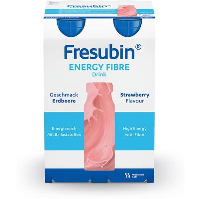 Fresubin Energy Fibre Drink Erdbeere Trinkflasche 4x200 ml Lösung Image
