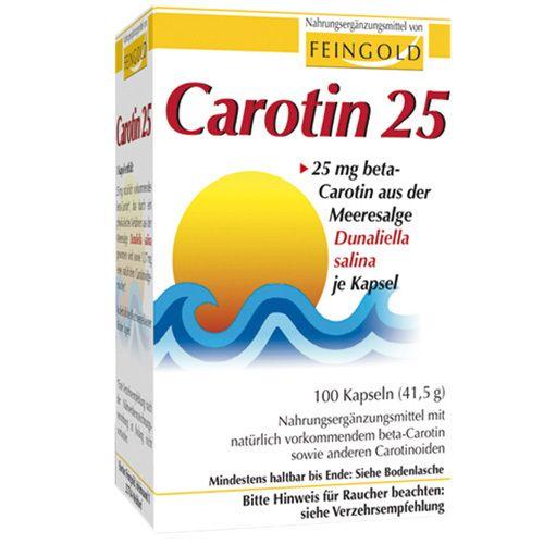 Carotin 25 Feingold Kapseln 100 St