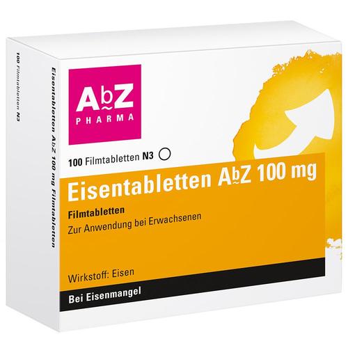 Eisentabletten AbZ 100 mg Filmtabletten St