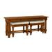 MacKenzie-Dow English Pub 72" Solid Woo Console Table Wood in Brown/Red | 30.25 H x 72 W x 18 D in | Wayfair 1-5350_Nautilus