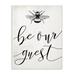 Gracie Oaks 'Be Our Guest Bumble Bee Script' Graphic Art Print Wood in Brown | 19 H x 13 W x 0.5 D in | Wayfair 41C41ACADE204EA98745D6BDC41E814C