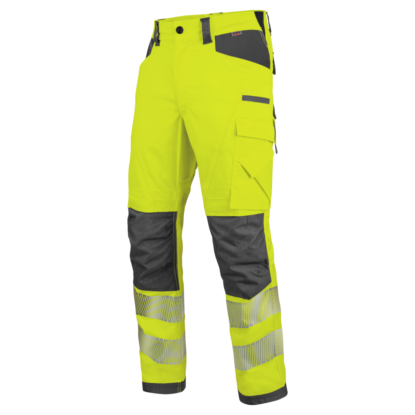 Pantalon de travail haute-visibilité EN 20471 2 Neon Würth MODYF jaune anthracite