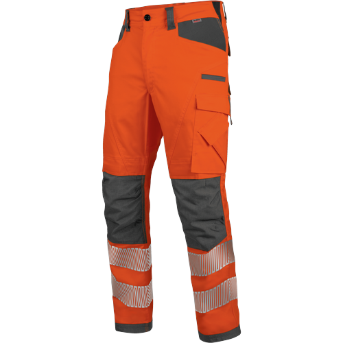 Pantalon de travail haute-visibilité EN 20471 2 Neon Würth MODYF orange anthracite