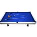 Hathaway Games Alpine 8' Pool Table Solid & Manufactured Wood/Metal in Blue/Brown/White | 31 H x 99 W in | Wayfair BG3147