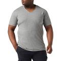 Replay Herren T-Shirt Kurzarm mit V-Neck Ausschnitt, Grau (Dark Grey Melange M03), M