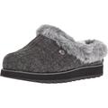 Skechers Women's Keepsakes Ice Angel Slipper, Charcoal, 7 UK