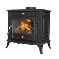 Stove Cast Iron Multifuel Stoves Clean Burn Wood Burner Burning Fire Woodburning Fireplace Multi-Fuel Stove with log store Solid Fuel Defra Approved Eco Design