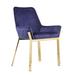 Willa Arlo™ Interiors Brandeis Arm Chair Upholstered/Velvet/Metal in Blue/Yellow | 34 H x 23 W x 23 D in | Wayfair C121C0937A104840973FB2CFB388F69B