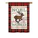 Breeze Decor Cheer to Reindeer Winter Seasonal Christmas Impressions 2-Sided Polyester 40 x 28 in. House Flag in Brown/Red | 40 H x 28 W in | Wayfair