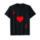 Queen of Hearts Spielkarte Halloween-Kostüm T-Shirt