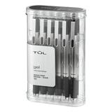 TUL GL1 Retractable Gel Pen Needle Point 0.7 mm Gray Barrel Black Ink Pack Of 12