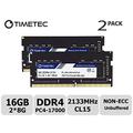 Timetec Hynix IC 16GB(2x8GB) DDR4 2133MHz PC4-17000 Non ECC Unbuffered 1.2V CL15 1Rx8 Single Rank 260 Pin SODIMM Laptop Notebook Computer Memory Ram Module Upgrade (Single Rank))