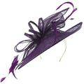 Max and Ellie Ascot Disc Headpiece in Violet, size: One Size