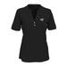 Women's Black Towson Tigers Strata Textured Henley Shirt