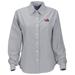 Women's Gray Illinois State Redbirds Velocity Oxford Plus Size Button-Up Long Sleeve Shirt