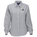 Women's Gray Saint Joseph's Hawks Velocity Oxford Plus Size Button-Up Long Sleeve Shirt