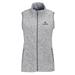 Women's Heather Gray Davidson Wildcats Summit Fleece Full Zip Sweater Vest