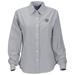 Women's Gray Ohio Bobcats Velocity Oxford Plus Size Button-Up Long Sleeve Shirt
