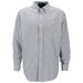 Women's Gray Houston Cougars Velocity Oxford Plus Size Button-Up Long Sleeve Shirt