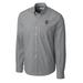 Men's Cutter & Buck Charcoal Grambling Tigers Vault Epic Easy Care Gingham Long Sleeve Shirt