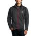 Men's Gray Stanford Cardinal Brushed Back Micro-Fleece Full-Zip Jacket