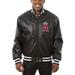 Men's JH Design Black Los Angeles Angels Classic Leather Team Jacket