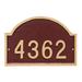 Montague Metal Products Inc. Dover 1-Line Wall Address Plaque in Gray/Brown | 5.5 H x 8.15 W x 0.25 D in | Wayfair PCS-0140P1-W-SS