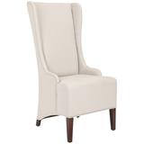 Darby Home Co Bacall Linen Side Chair in Birch Wood/Upholstered/Fabric in Gray/Brown | 47 H x 24 W x 28.3 D in | Wayfair