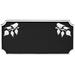 Montague Metal Products Inc. Camden Ivy 1-Line Wall Address Plaque | 9.25 H x 17 W x 0.25 D in | Wayfair PCS-0087S1-W-BW