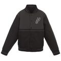 Youth JH Design Black/Charcoal San Antonio Spurs Poly-Twill Full-Snap Jacket