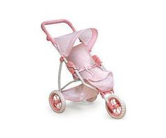 Badger Basket Toys Three Wheel Doll Jogging Stroller