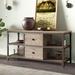 Trent Austin Design® Kemper TV Stand for TVs up to 60" Wood/Metal in Brown/Gray | 30 H in | Wayfair 99B6D6A21EFE4087936A59F7B840EB72