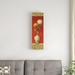 Fleur De Lis Living Asian Breeze 4 by Lisa Audit - Graphic Art Print on Canvas Metal in Brown/Red | 32 H x 10 W x 2 D in | Wayfair