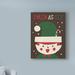 The Holiday Aisle® 'Jolly Holiday Elf' Acrylic Painting Print on Wrapped Canvas in White/Black | 47 H x 35 W x 2 D in | Wayfair