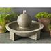 One Allium Way® Kaelyn Concrete Sphere Fountain | 9.25 H x 16.25 W x 16.25 D in | Wayfair D15CCB0955CB41F99AE133891DDC21EF